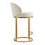 Tabouret de comptoir pivotant 27 po avec structure cylindrique en métal Angelick-116179548-116179549