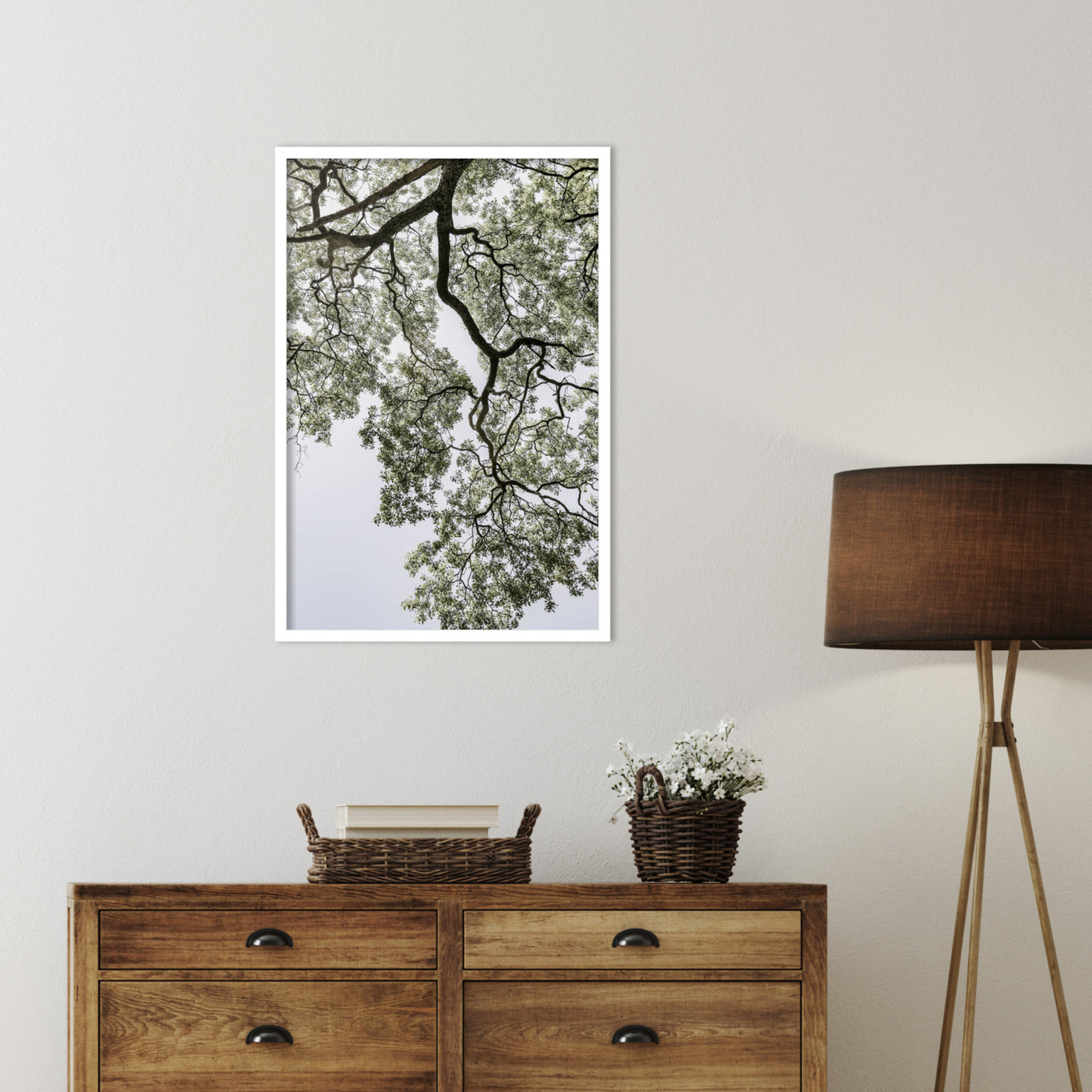 Pleasantville "Coastal Forest" Print, White, 33" H x 23" W