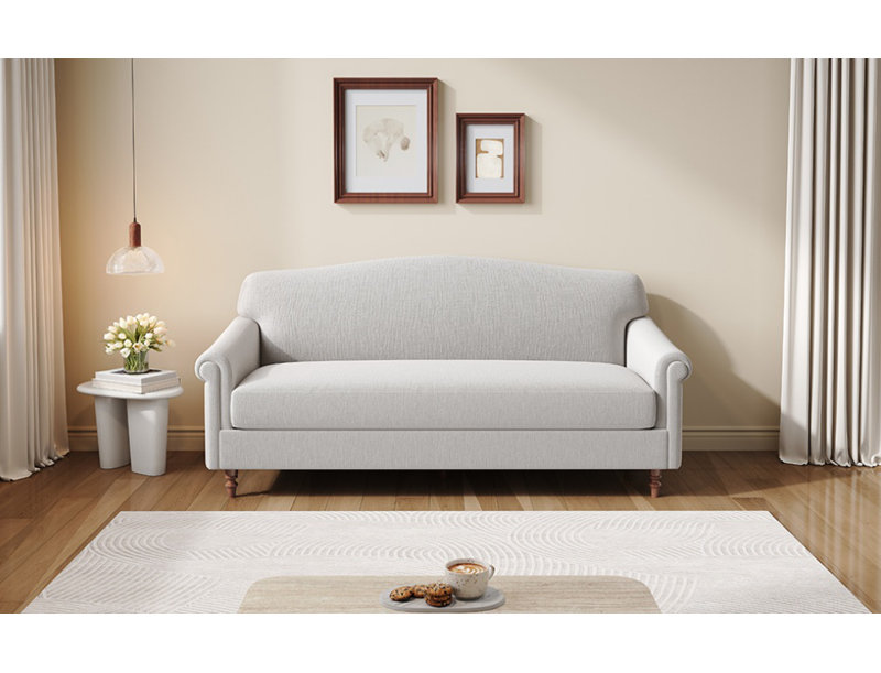 Causeuse 2 places Modern, Gris clair