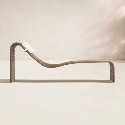 Chaise longue simple avec coussins 80 "Kuno