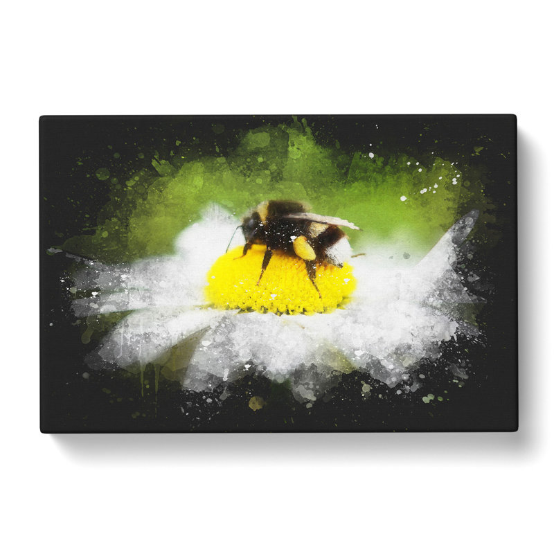 Bee Collecting Pollen Vol.2 - Wrapped Canvas, 60cm H x 91cm W x 3cm D