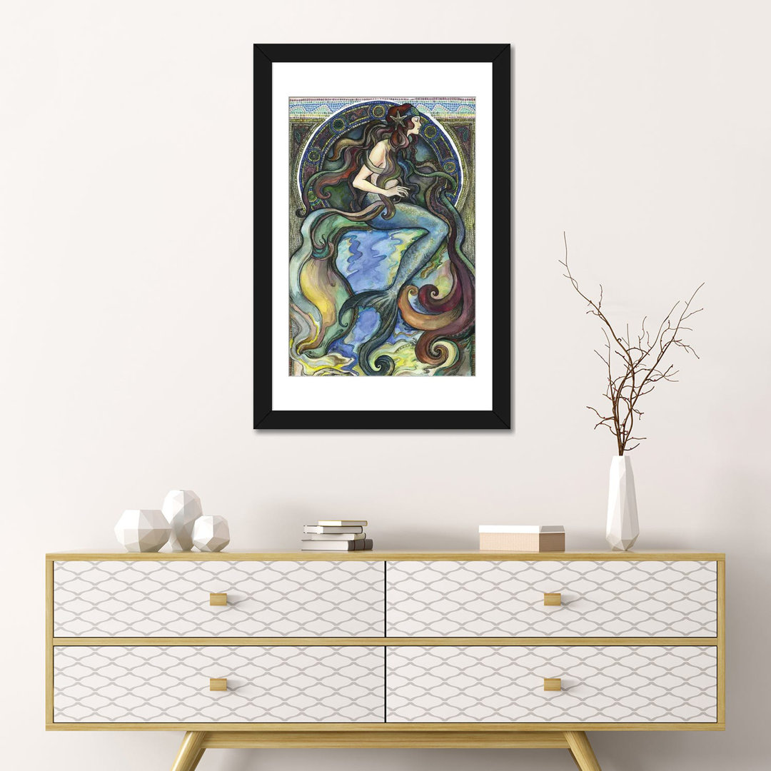" Under The Sea - A Mermaid I " Painting Print East Urban Home 