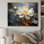 Golden Lotus Tranquility I sur impression sur toile