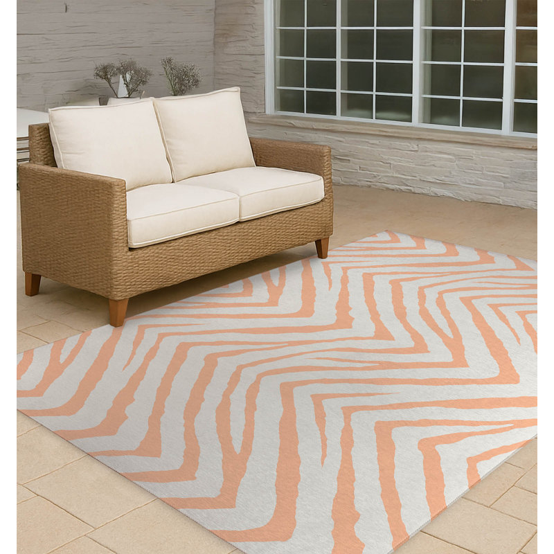 Tapis d'extérieur antidérapant à rayures Zebra, Rectangle 4pi x 6 pi