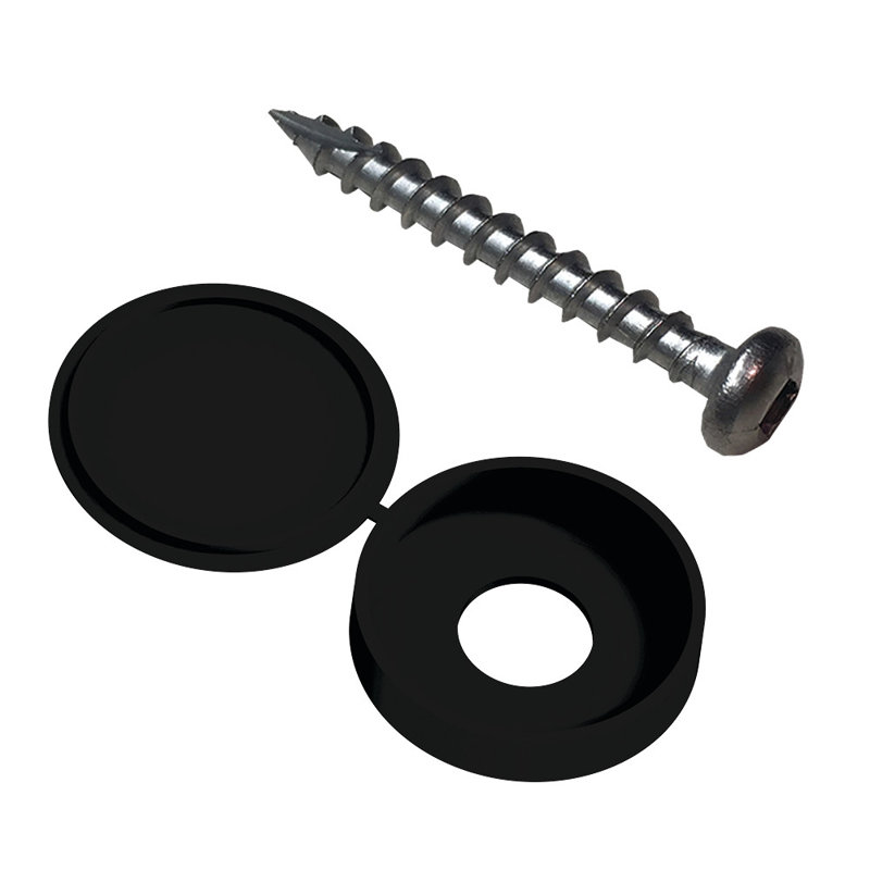 Decorative Screen Panel Fastener Kit, Black