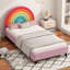 Lit plateforme tapissier mignon de style princesse, matériau de haute qualité