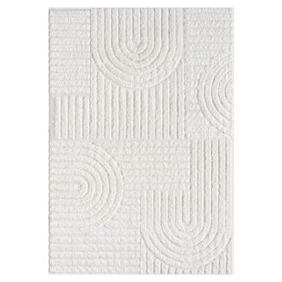 Navdia Geometric Rectangular 160 X 230cm Area Rug