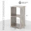  Ensemble de rangement cubique en bois de paulownia-1663559874