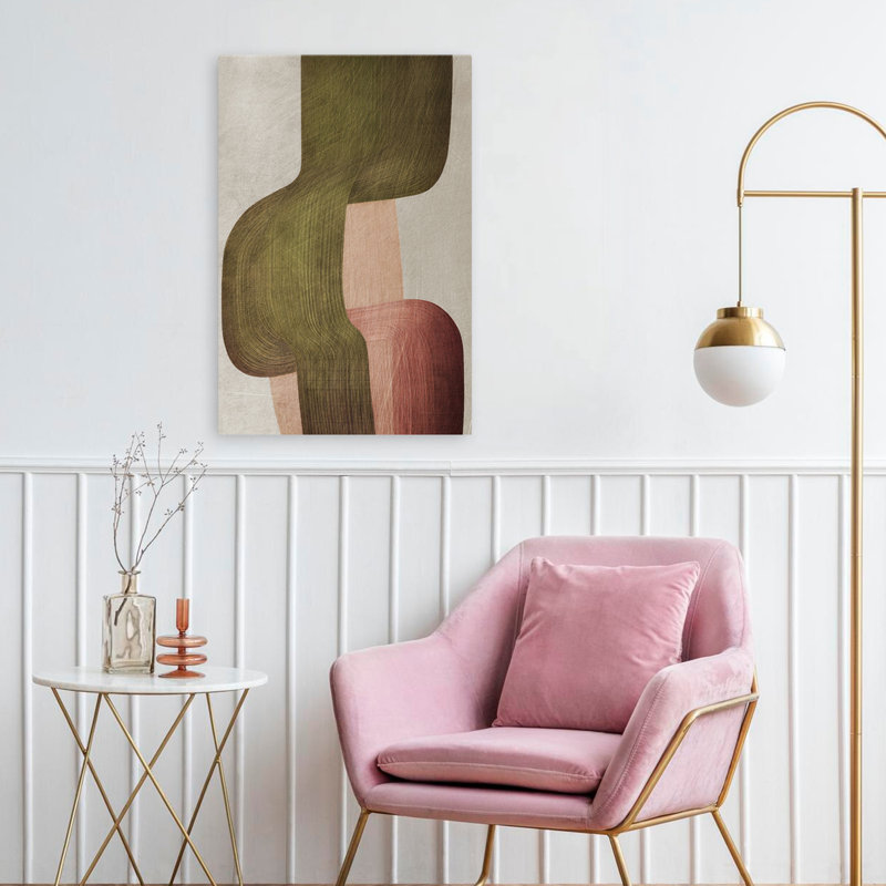 Alma - brosses en métal I contemporain; Moderne, abstrait, contemporain, moderne, courbe, géométrique, H 24 po x l 16 po