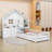 Ahyonna Lazelle 2 Drawers Wood House-Shape Platform Bed with Shelves and a set of Sockets-466129647-466129641