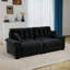 Canapé moderne plissé en chenille 3 places 94 pouces avec support à ressorts durable et coussins en mousse épais-1765742240