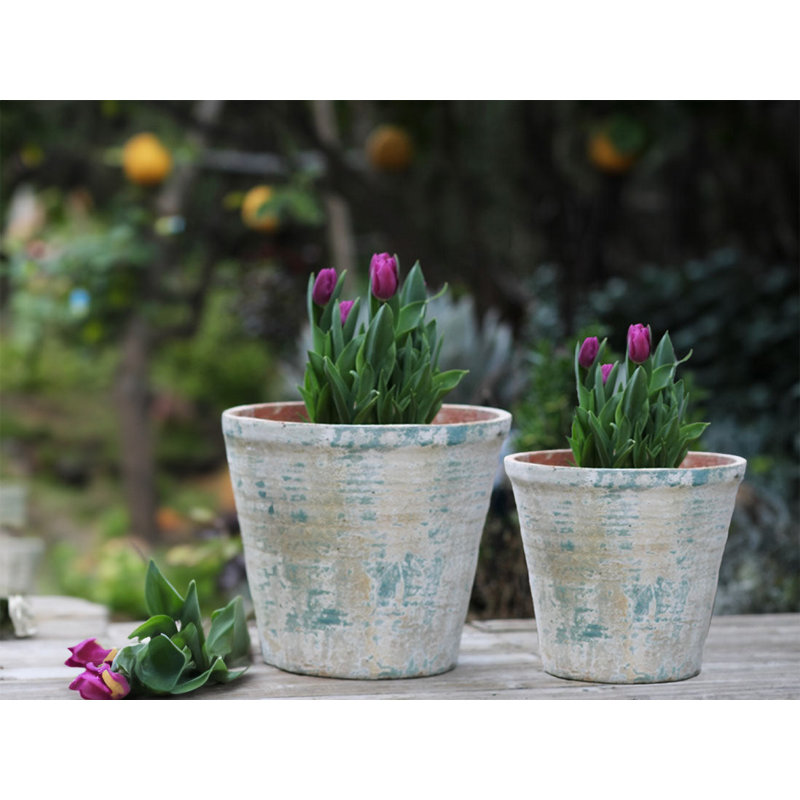 Pots anglais à culot moyen, Aegean Blue