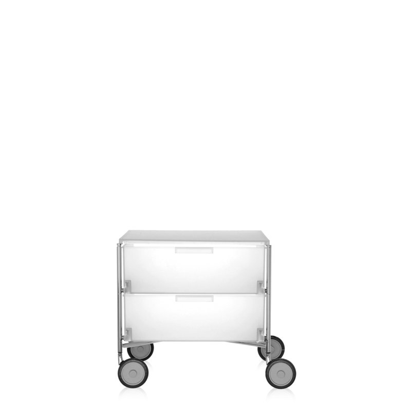 Mobil Drawer Storage, Translucent Ice, 2 Hi, Without Wheels