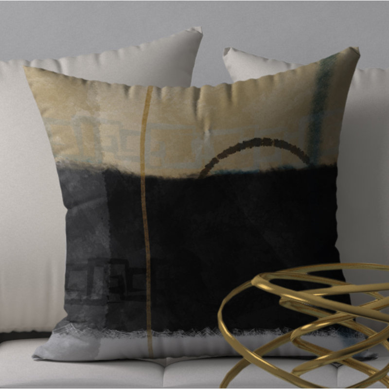Housse de coussin décoratif carrée raffinée et raffinée Heavenly, 24" X 24"