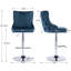 Glazer Swivel Upholstered Adjustable Height Bar Stool-289848644