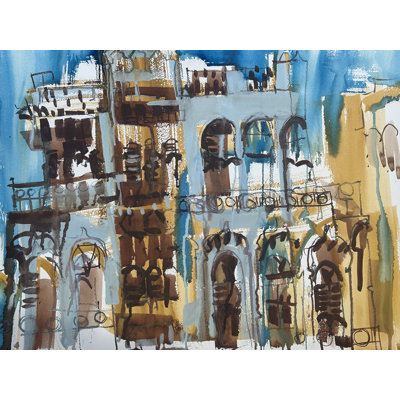 Balconies by Erin McGee Ferrell - Wrapped Canvas Print