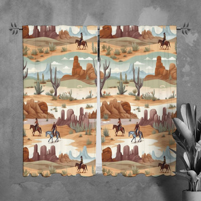 Paire de rideaux obscurcissant en polyester Grisnold