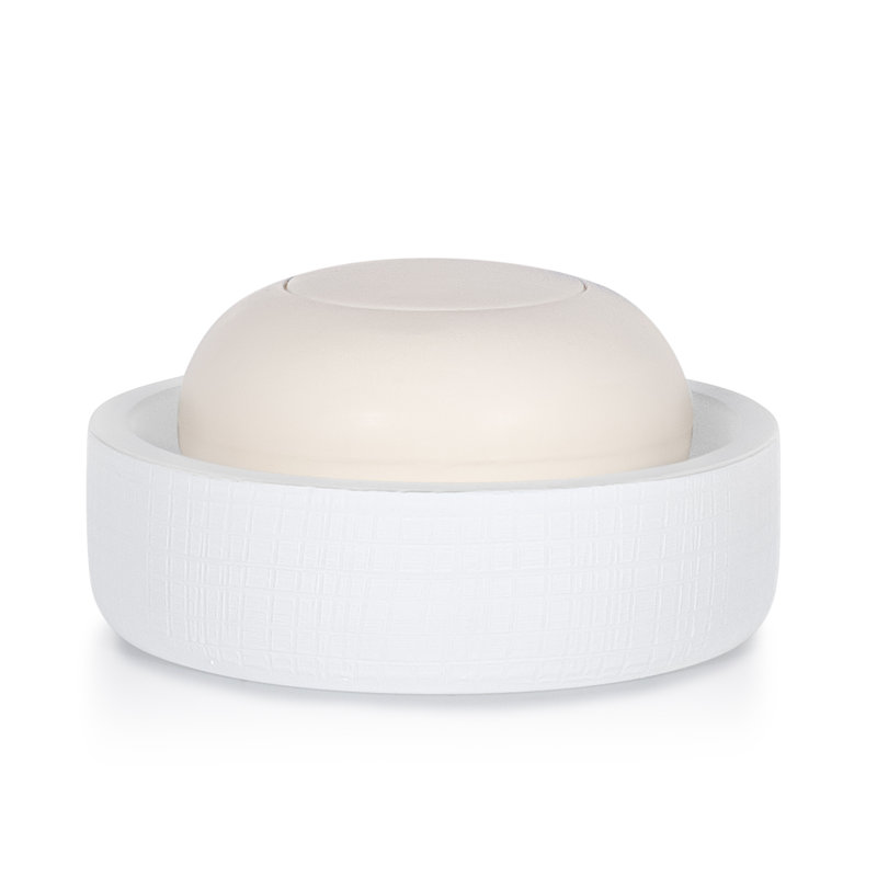 Porte-savon blanc Cambric