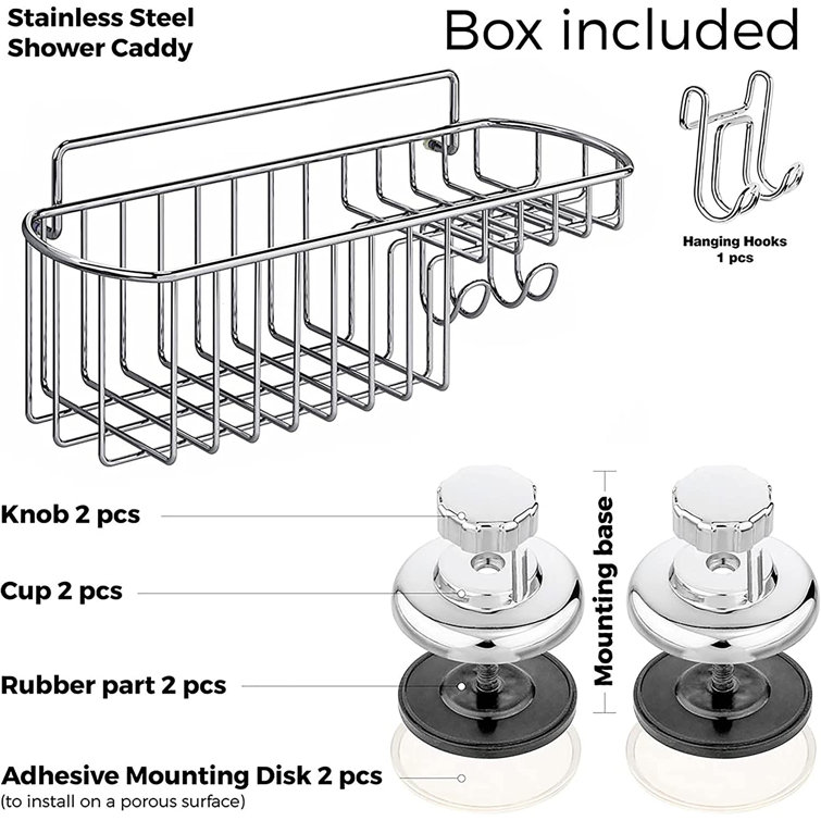 Anadea Tension Pole Shower Caddy