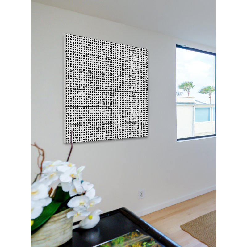 « infinite points », reproduction d’art sur bois blanc, H 32 po x l 32 po x P 1,5 po