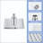 10" Square Rain Shower Head, Ultra-Thin Design 304 Stainless Steel Ceiling Shower Head, Wall/Ceiling Mounted, Chrome