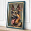 German Shepherd Portrait Realistic - Wrapped Canvas-1562241298-1562241308