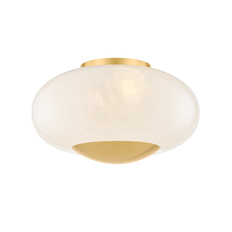 LOTTIE Flush Mount, Aged Brass