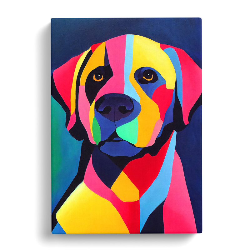 Matteoli Labrador Retriever Abstract Vol.1 - Wrapped Canvas, 60cm H x 40cm W x 3cm D