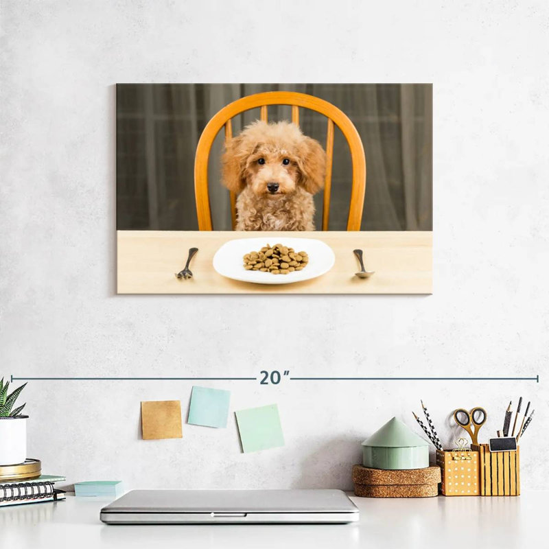 Brampt Dog Dinner Time, 8" H x 12" W