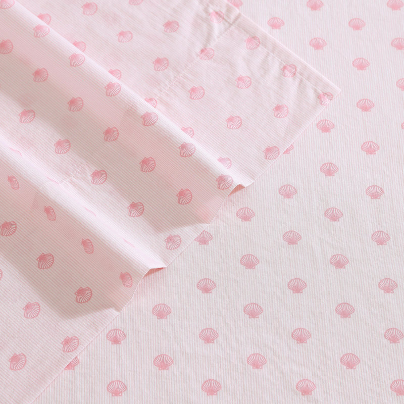 Ensemble de draps en percale de coton Percale Novelty Laura Ashley, Ensemble de draps pour lit simple avec une taie d'