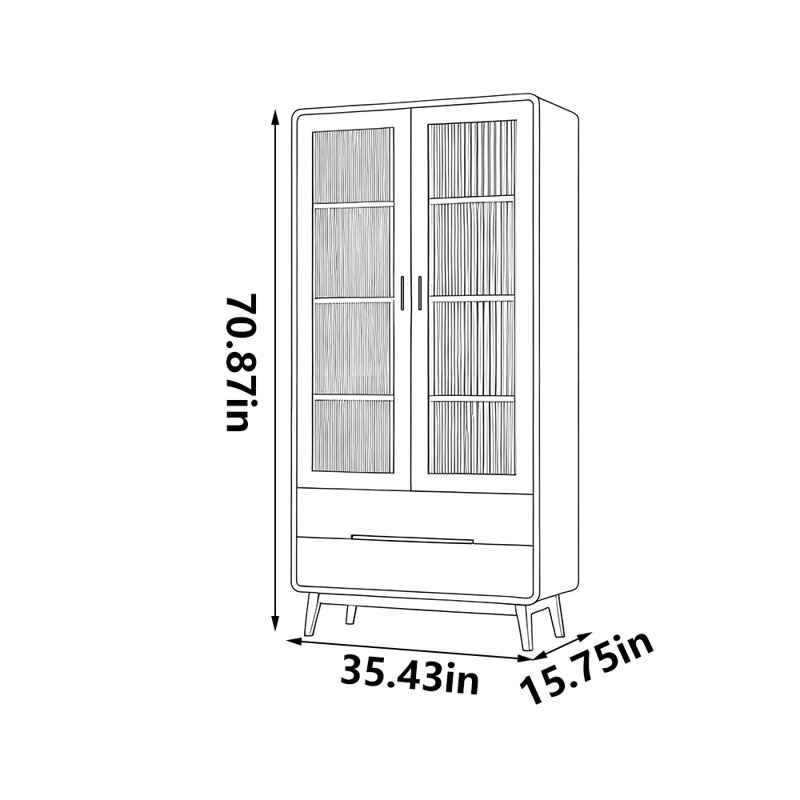 American style bookcase