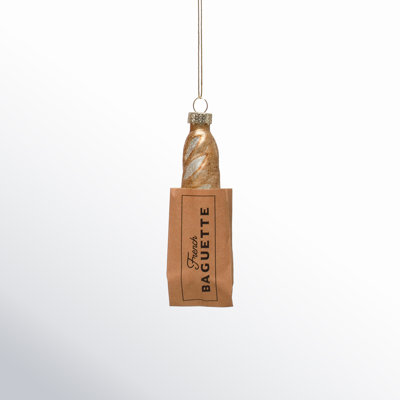 The Holiday Aisle® Baguette Glass Hanging Figurine Ornament