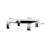 Simple square transparent glass coffee table-103286070
