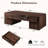 48''W Coffee Table with Storage Drawer, Square Wood Coffee Table for Living Room-1457484094