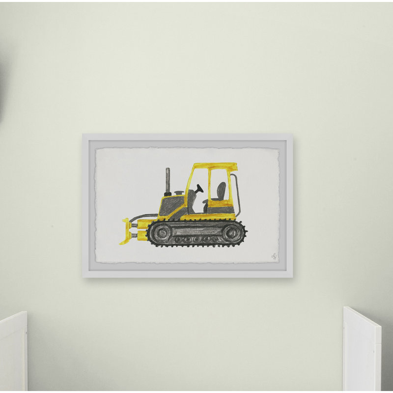Wanda Bulldozer Truck - Print, 38cm H x 45cm W