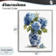 Vase en porcelaine avec bouquet d'hortensias, estampe numérique, imaginée par Imagine It Images-359176624-359176628