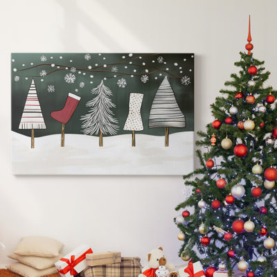 Christmas Holiday Arts - Toile tendue avec châssis XMA171421
