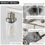 Éclairage pour meuble-lavabo de salle de bain, abat-jour en verre transparent, 6 lumières, sans ampoules, nickel brossé-1032395856-1032395862