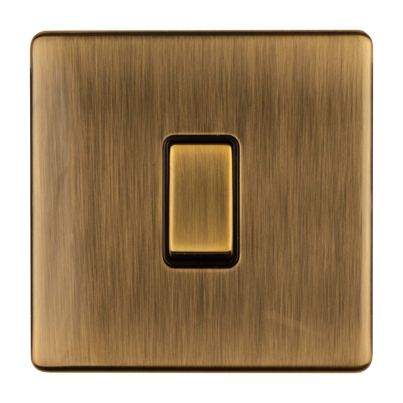 3Mm Slim Profile - Light Switch, Antique