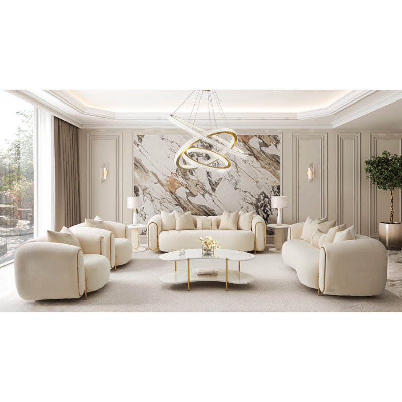 Sassani Sofa, 31" H x 100" W x 38.5" D