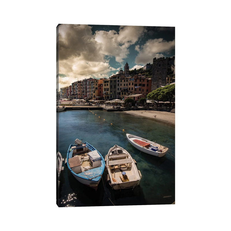 Panorama Of Porto Venere by Enzo Romano - Print on Canvas, Wrapped Canvas, 45.72cm H x 30.48cm W x 1.91cm D
