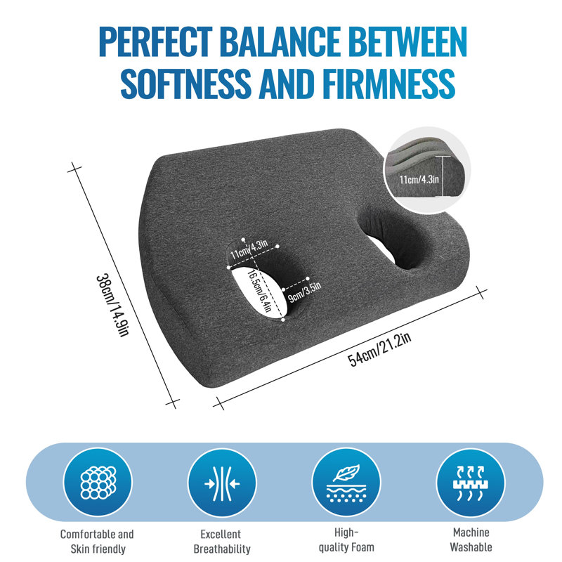 Black Free Form Cushion