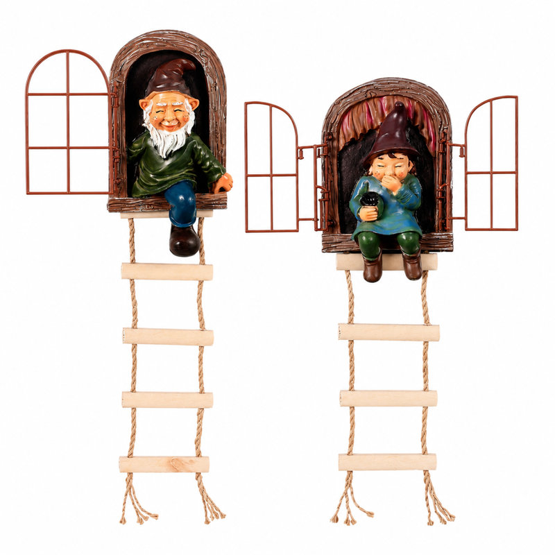 Figurines suspendues en résine pour l'extérieur