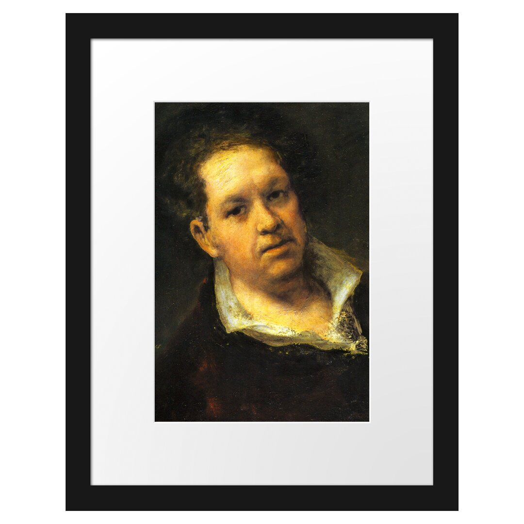 Gerahmter Kunstdruck Self Portrait von Francisco Goya