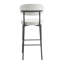 Upholstered Counter Stool with Metal Frame-294689689