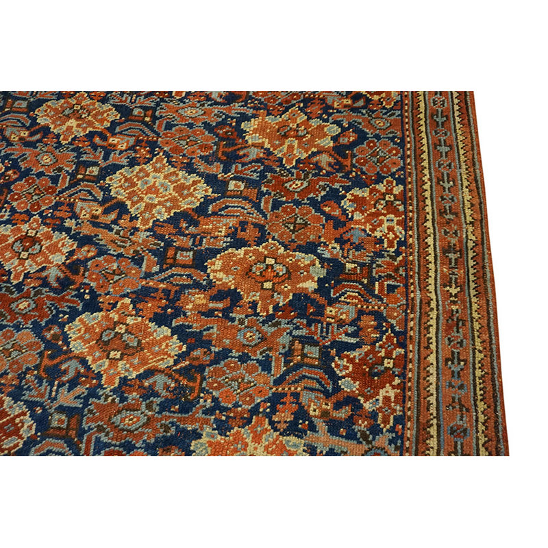 Tapis bleu Oushak turc bleu