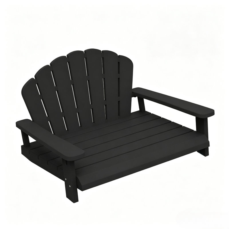 Lit pour chien en résine Adirondack, Black