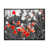 Toile avec cadre flottant noir