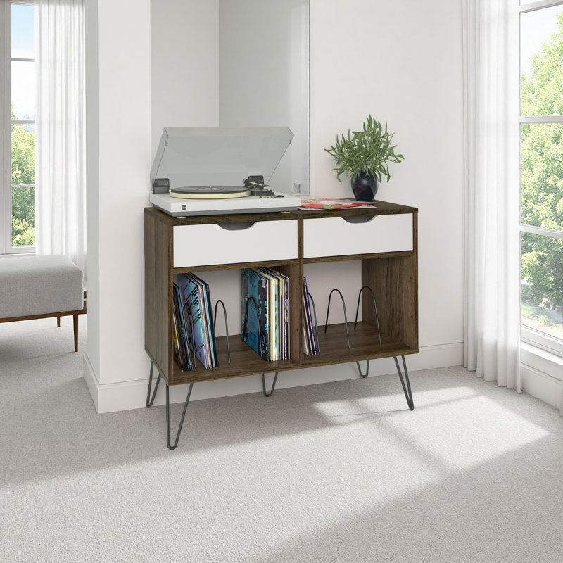 Turntable Stand With Drawers