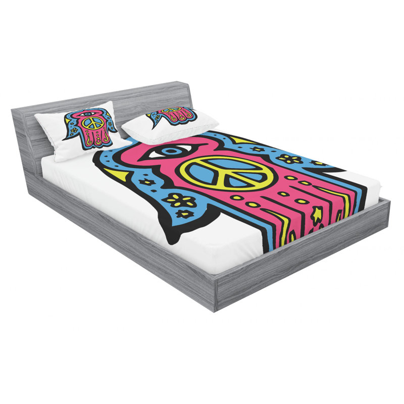 Microfiber Sheet Set, Full Sheet Set with Fitted Sheet